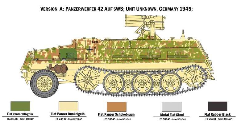 15 cm Panzerwerfer 42 auf sWS (Italeri 1:35)
