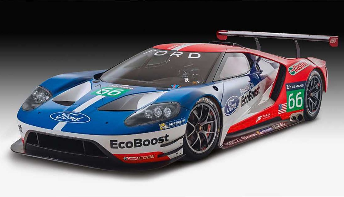Set auta Ford GT Le Mans 2017 (Revell 1:24)