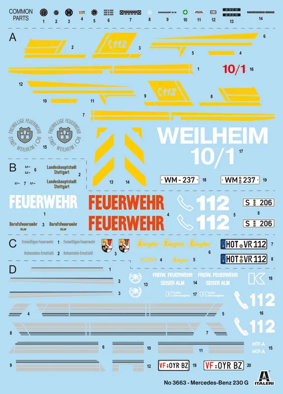 Mercedes G230 Feuewehr (Italeri 1:24)