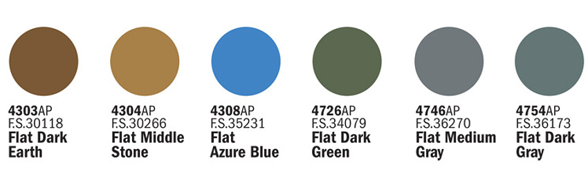 Sada akrylových barev - WWII RAF AIRCRAFT 6 ks