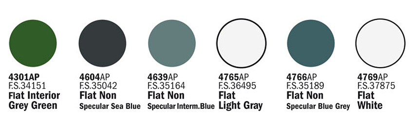 Sada akrylových barev - WWII U.S. NAVY AIRCRAFT 6 ks