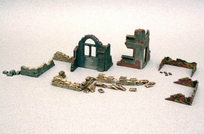 WALLS AND RUINS (Italeri 1:72)