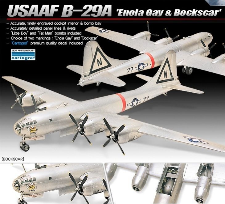  B-29A "ENOLA GAY & BOCKSCAR" (Academy 1:72)
