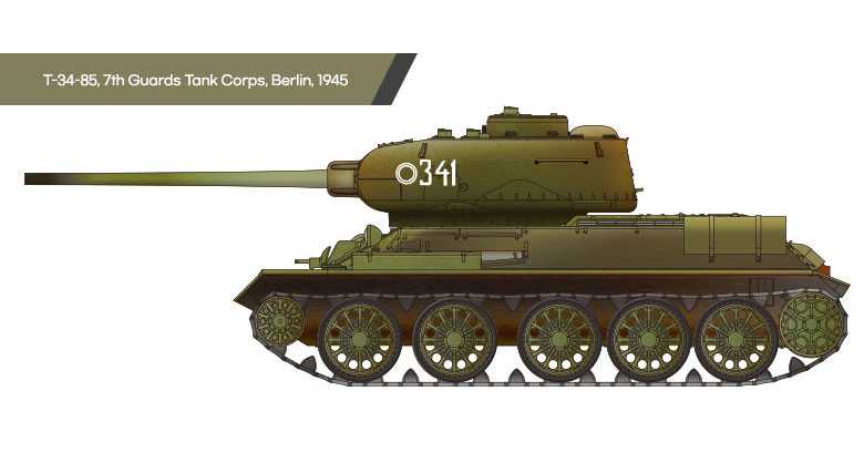 T-34/85 Soviet Medium Tank (Academy 1:72)