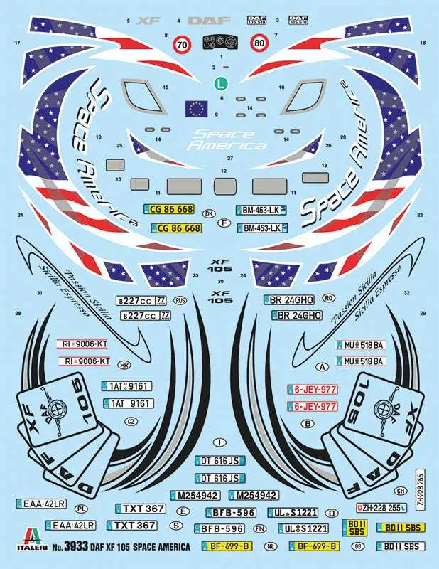 DAF XF105 Space America (Italeri 1:24)