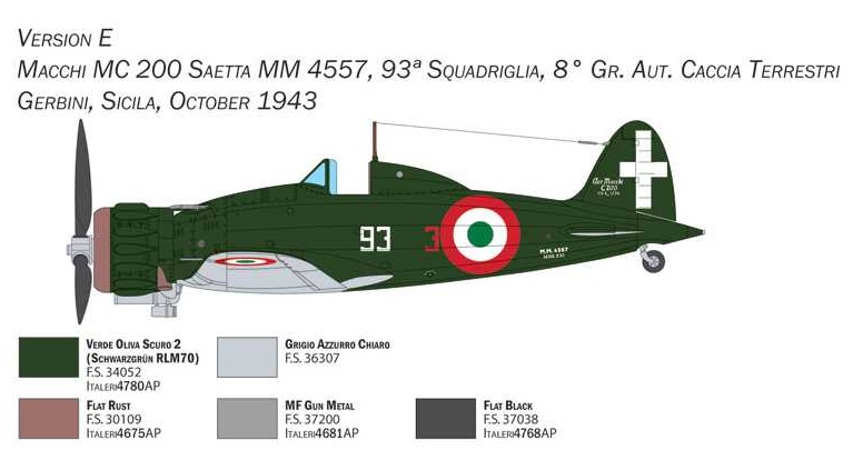 MACCHI MC.200 XXI serie (Italeri 1:48)
