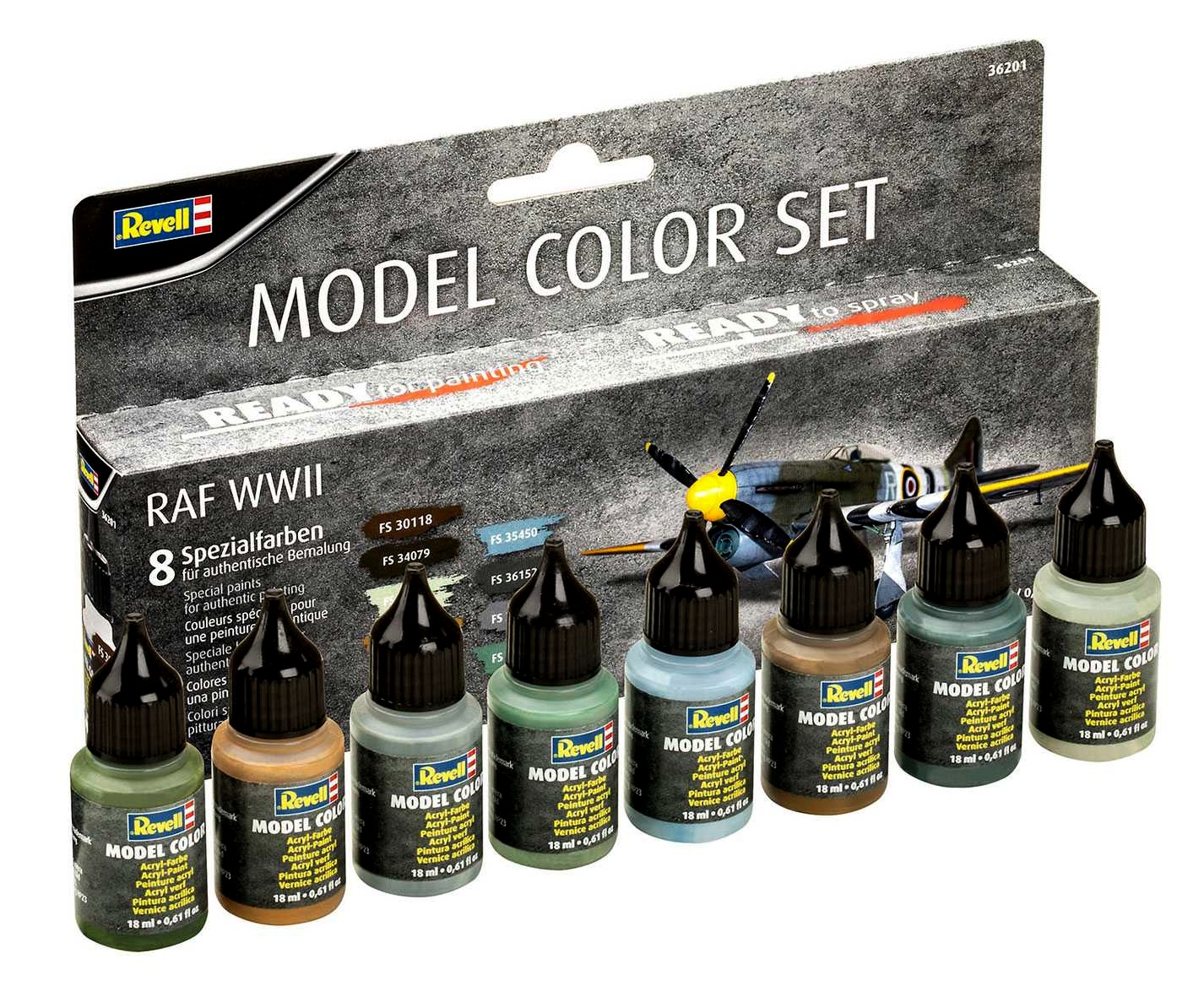 Sada barev Aqua Color - RAF WWII (8 x 17ml)