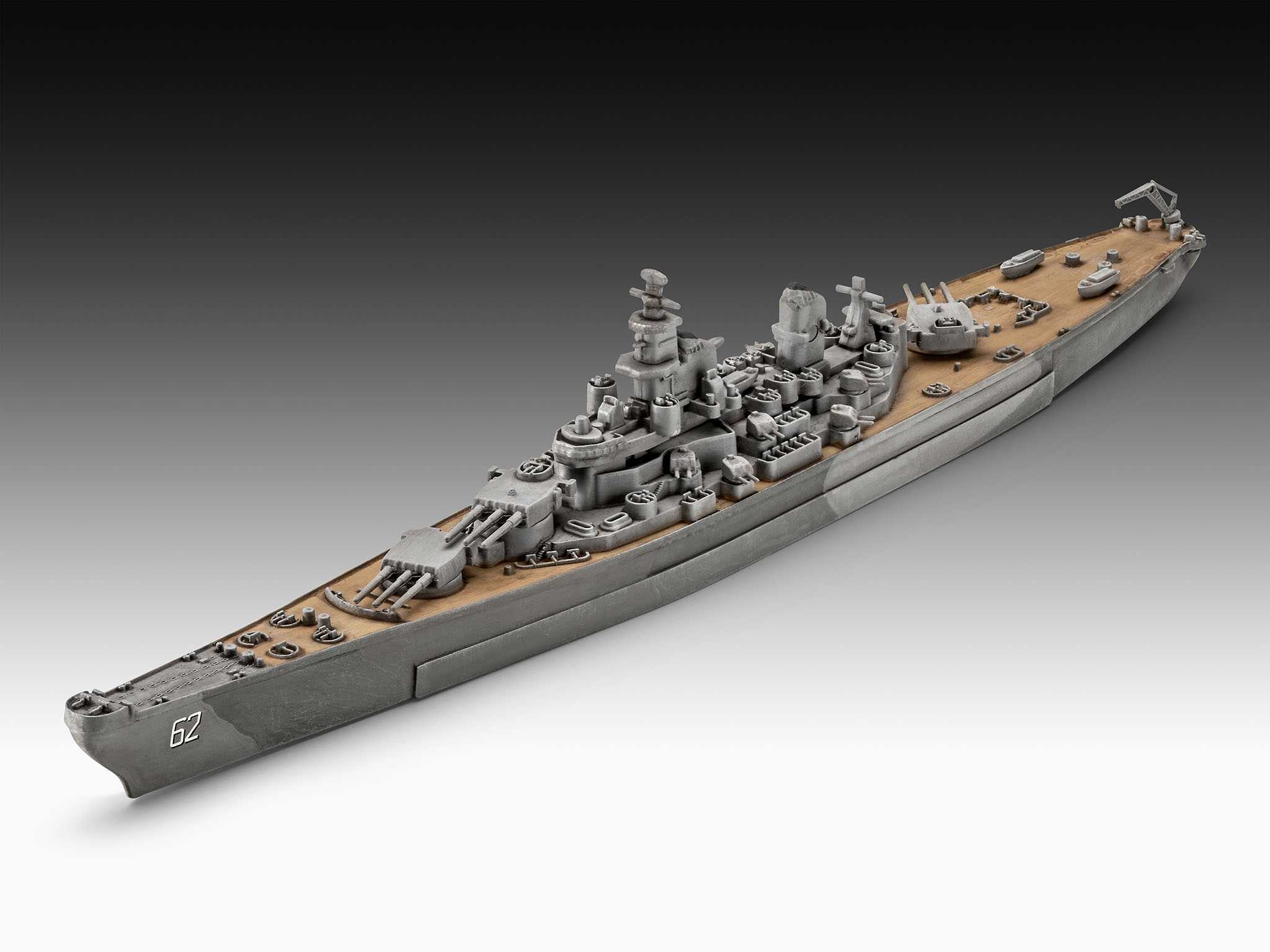 Set - Battleship USS New Jersey (Revell 1:1200)
