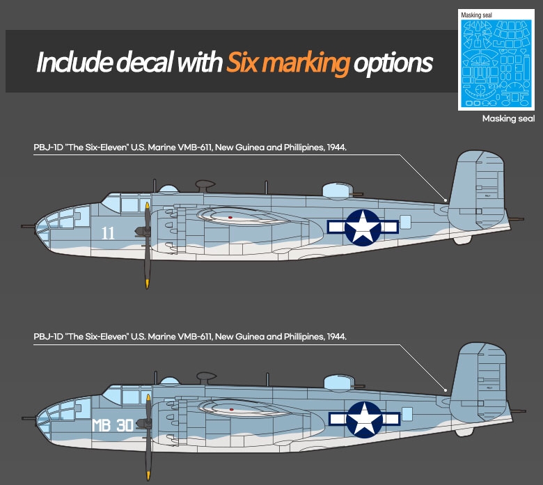 USMC PBJ-1D (B-25 Mitchell) (Academy 1:48)