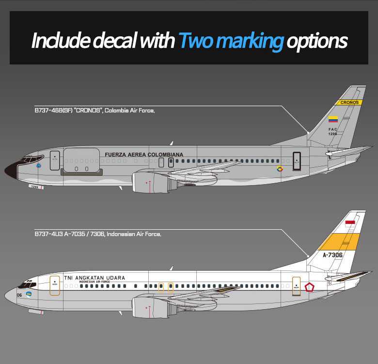 Boeing 737"Colombian Air Force" (1:144)