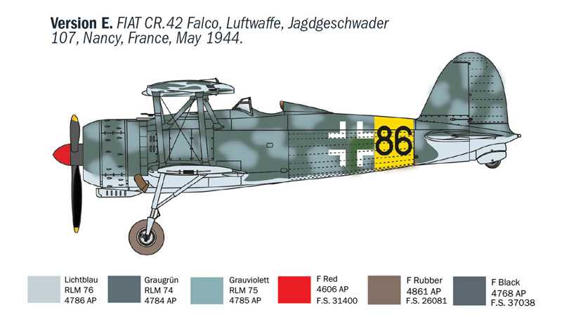 FIAT CR.42 CN "Falco" Night Fighter (1:72)
