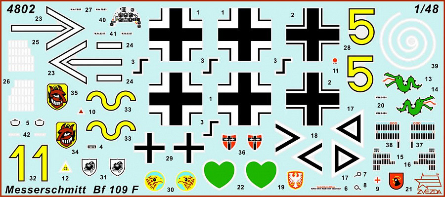 Messerschmitt Bf-109 F2 (Zvezda 1:48)