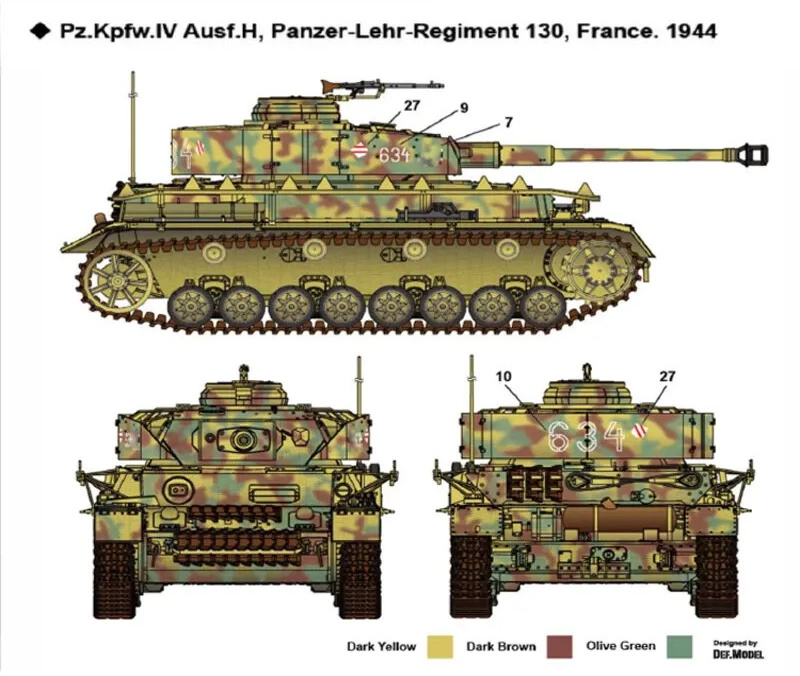 German Pz.Kpfw.IV Ausf.H 1:72
