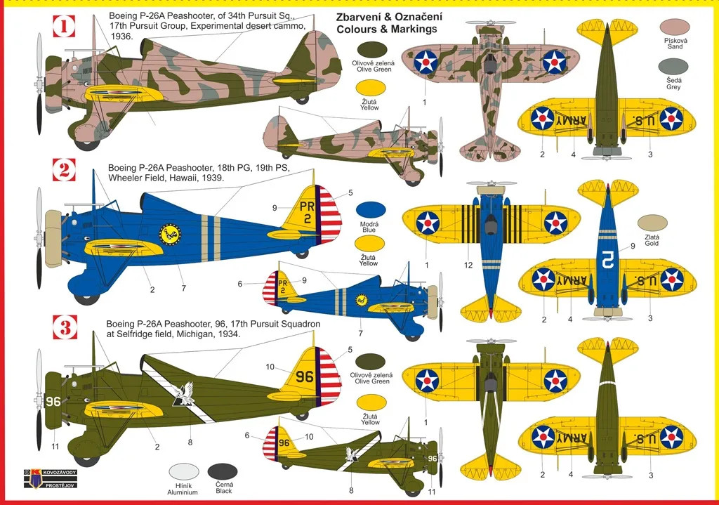 Boeing P-26 Peashooter „Pre War“ 1:72