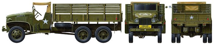 US 2.5ton 6x6 Cargo Truck (Tamiya 1:48) 