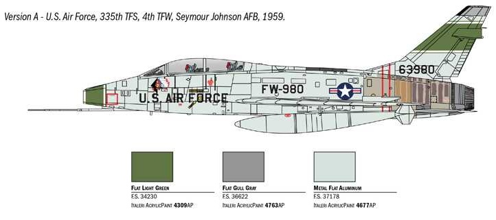 F-100F SUPER SABRE (Italeri 1:72) 