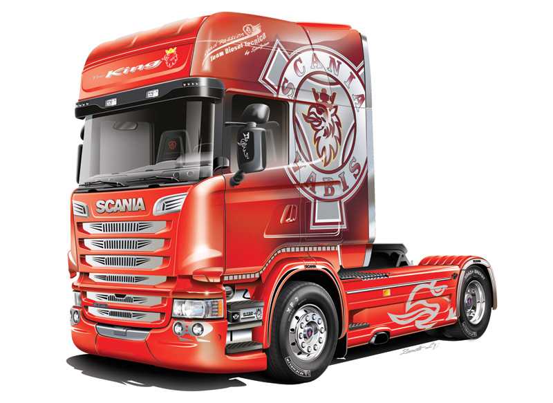 SCANIA R730 STREAMLINE "TEAM CHIMERA" (Italeri 1:24)