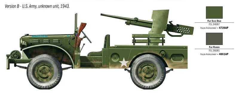 Dodge M6 GUN MOTOR CARRIAGE WC-55 (Italeri 1:35)