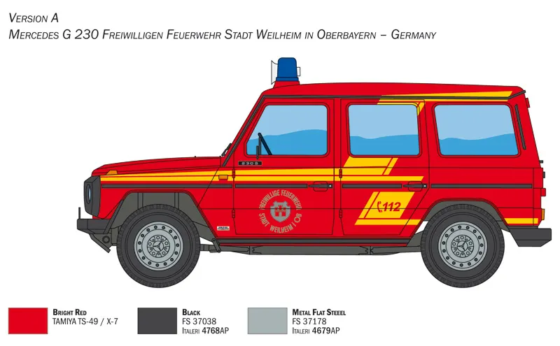 Mercedes G230 Feuewehr (Italeri 1:24)