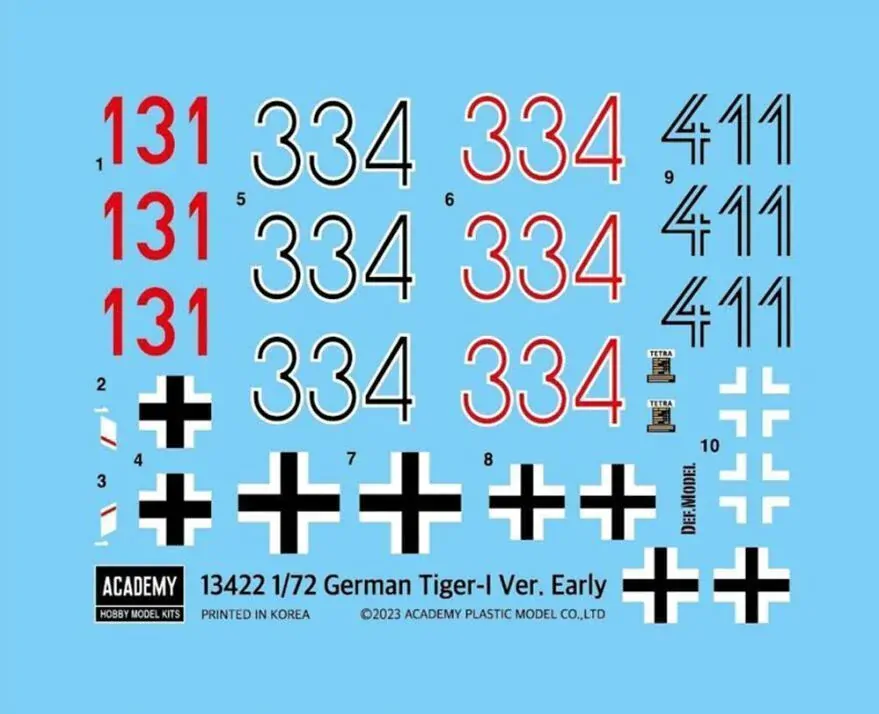 Tiger I Ver. Early (Academy 1:72)