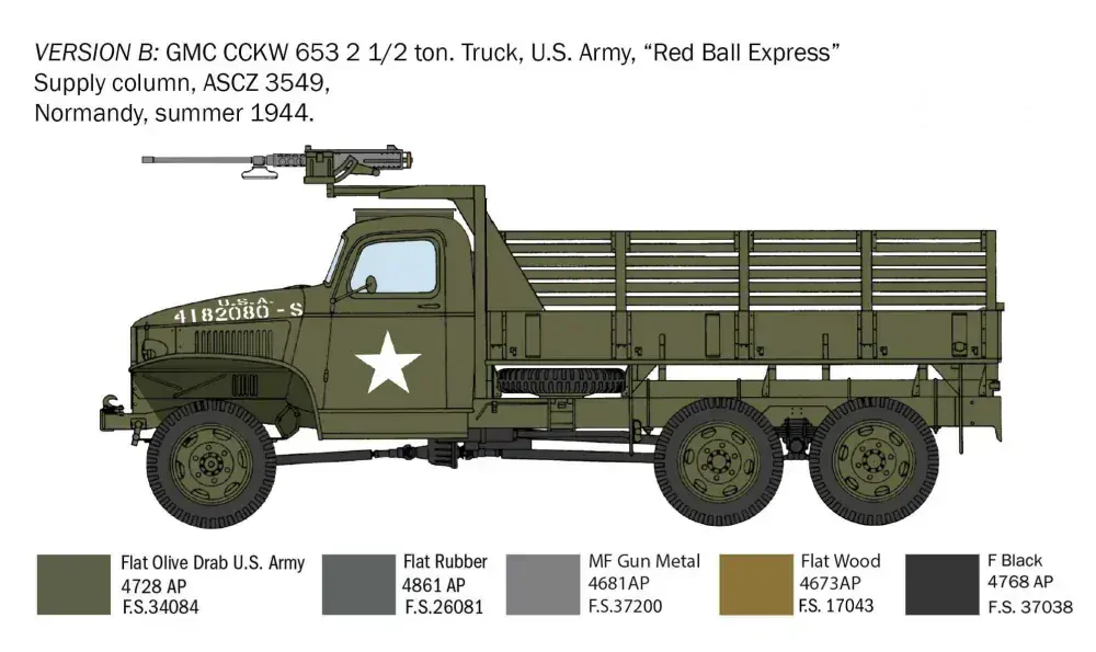 GMC 2 1/2 ton. 6x6 truck (Italeri 1:35)