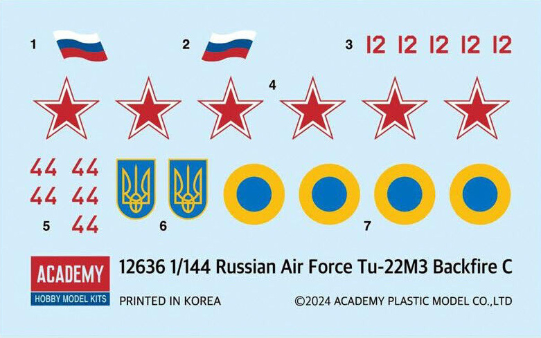 Tu-22M3 Backfire C 1/1 (Academy 1:144)