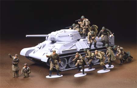 Russian Infantry+Tank Crew  (Tamiya 1:48) 