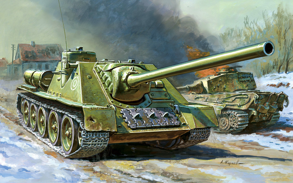 Soviet Tank Destroyer SU-100 (Zvezda 1:72) 