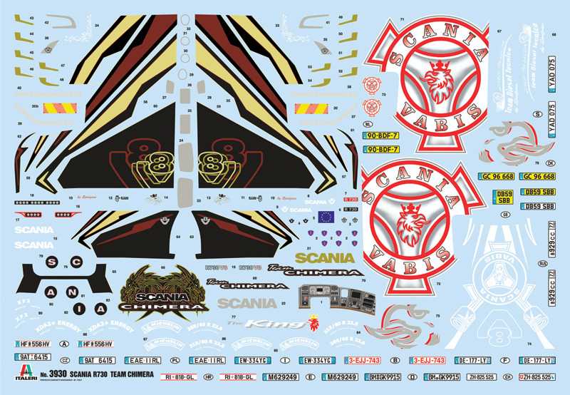 SCANIA R730 STREAMLINE "TEAM CHIMERA" (Italeri 1:24)