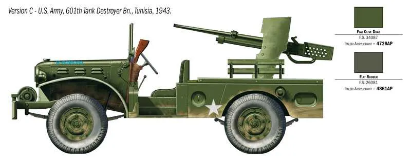 Dodge M6 GUN MOTOR CARRIAGE WC-55 (Italeri 1:35)