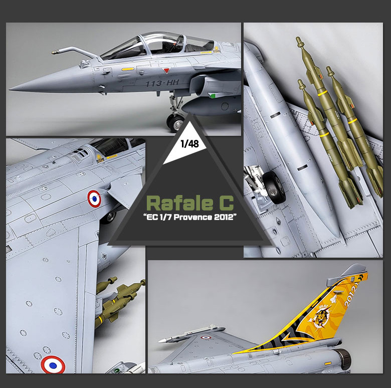 RAFALE C "EC 1/7 PROVENCE 2012" (Academy 1:48)
