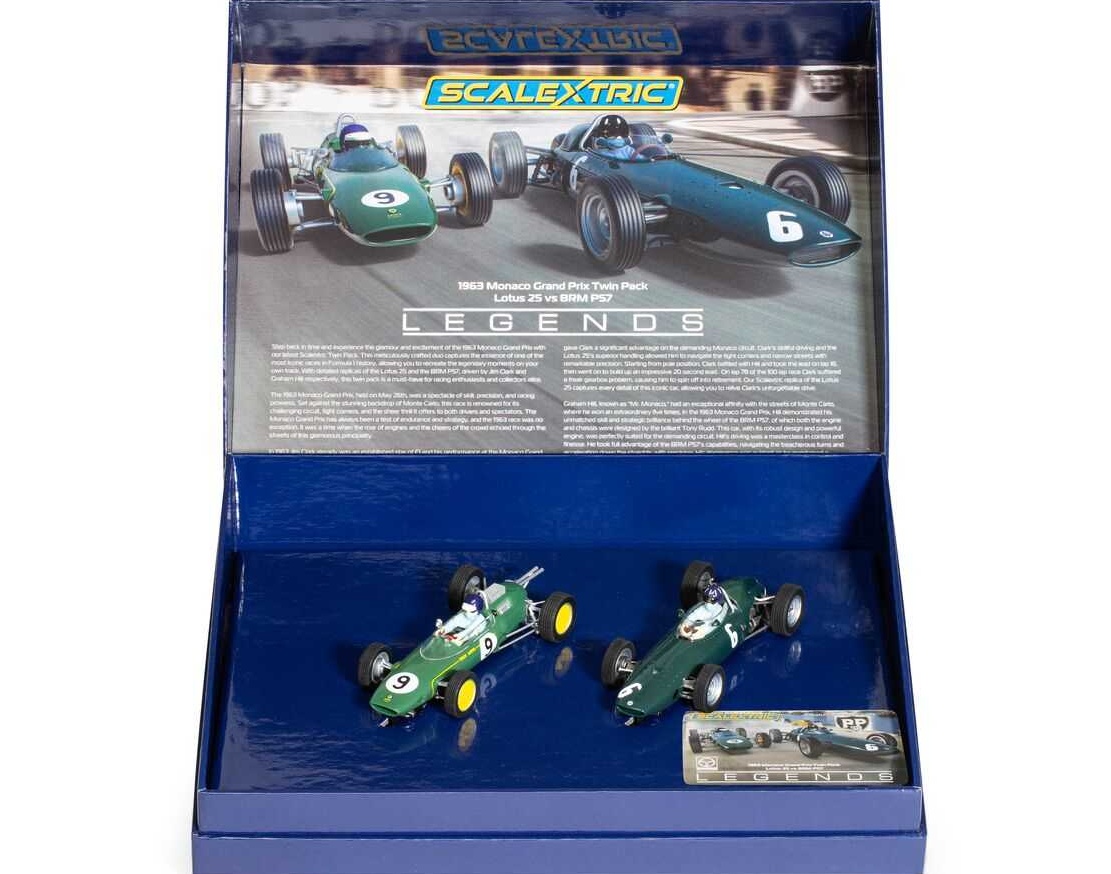 Autíčko Single Seater - 1963 Monaco Carlo Grand Prix Twin Pack (1:32)