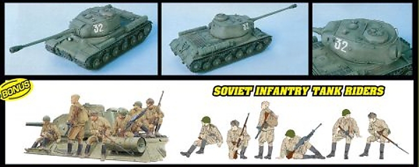 JS-2 Stalin II (3 in 1) + Soviet Infantry Tank Riders (1:35)