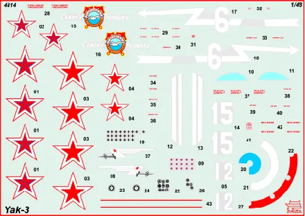 YAK-3 Soviet WWII Fighter (Zvezda 1:48) 