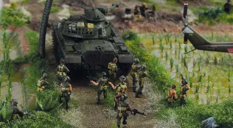 Diorama - Operation Silver Bayonet - Vietnam War 1965 (Italeri 1:72) 
