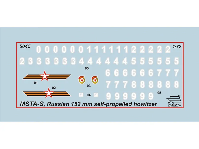 MSTA-S Self Propelled Howitzer (Zvezda 1:72) 