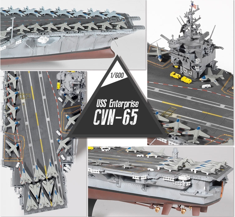 Letadlová loď USS Enterprise CVN-65 (Academy 1:600)