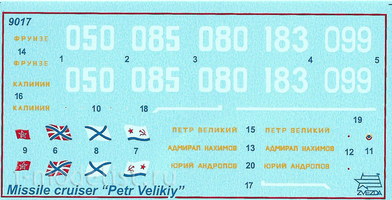 Russian Battlecruiser Pjotr Velikij (Zvezda 1:700)