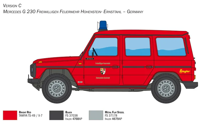 Mercedes G230 Feuewehr (Italeri 1:24)