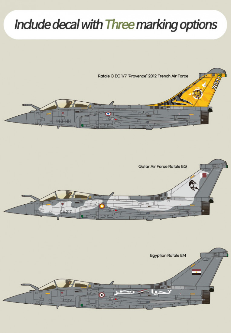 RAFALE C "EC 1/7 PROVENCE 2012" (Academy 1:48)