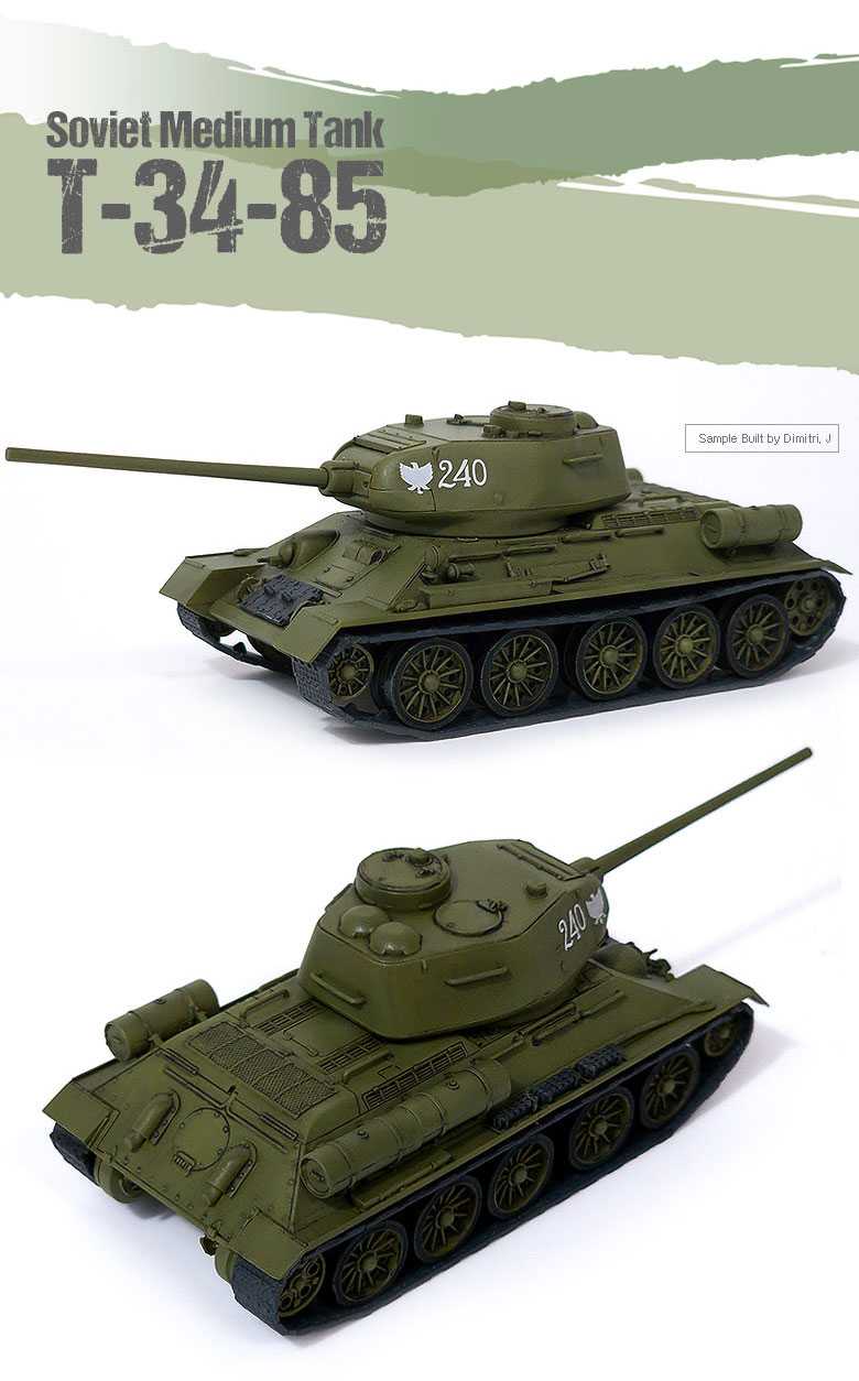 T-34/85 Soviet Medium Tank (Academy 1:72)