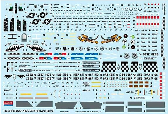 USAF A-10C "75th FS Flying Tigers" (Academy 1:48)