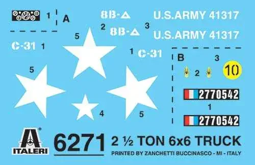 GMC 2 1/2 ton. 6x6 truck (Italeri 1:35)