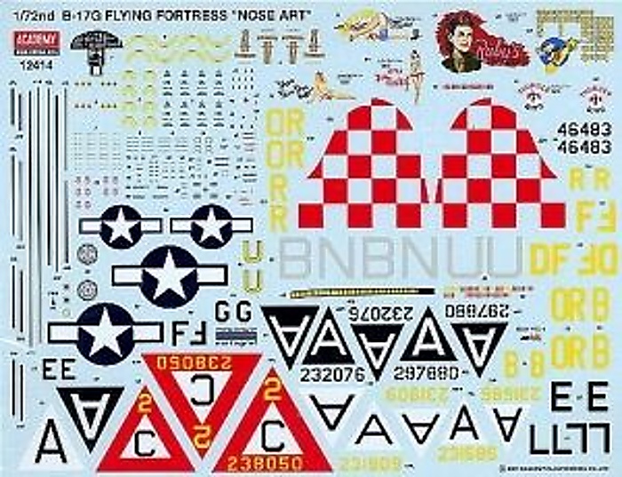 B-17 Special Nose Art (Academy 1:72)