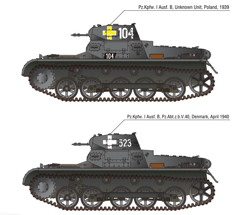 German Panzer I Ausf.B & Motorcycle (Academy 1:35)