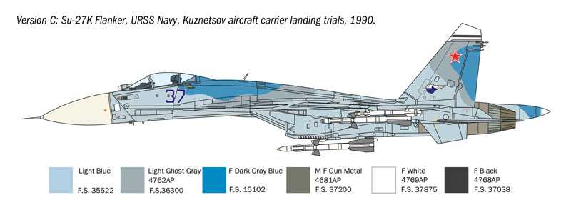 SUKHOI SU-27 D "SEA FLANKER" (1:72)