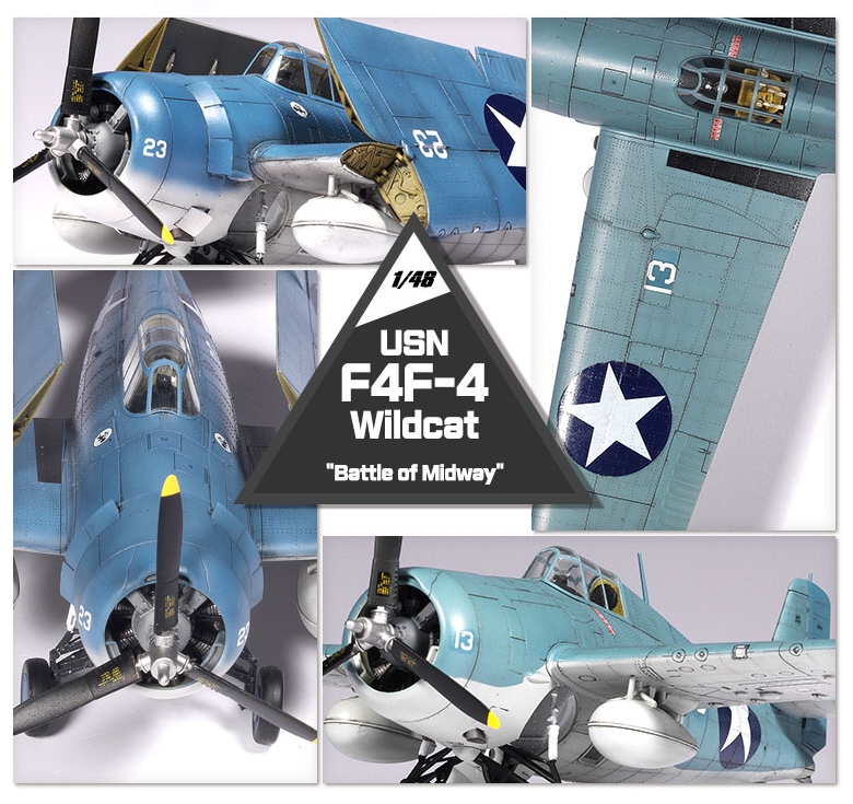 Grumman F4F-4 Wildcat "Battle of Midway" (1:48)