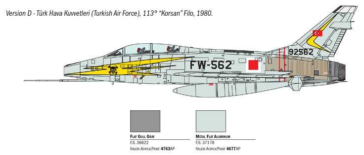 F-100F SUPER SABRE (Italeri 1:72) 