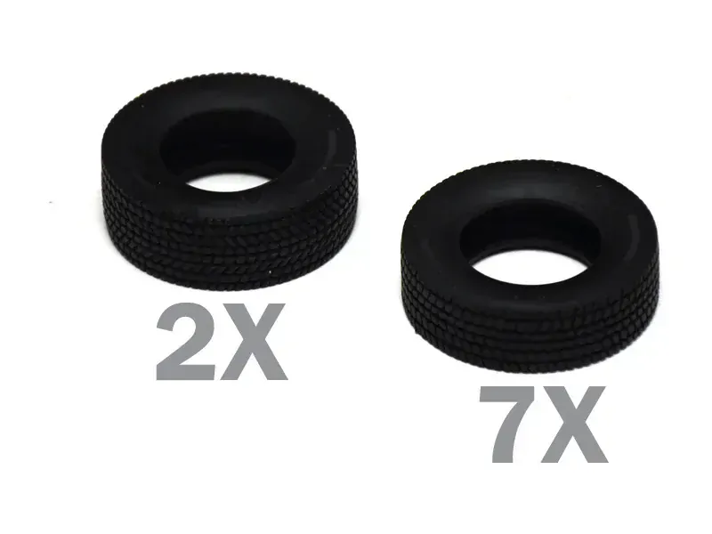 EUROPEAN TYRES and RIMS (Italeri 1:24)