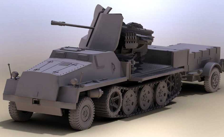 sWS mit Flak-Aufbau als Sfl. mit 3,7cm Flak 43 (Revell 1:72)